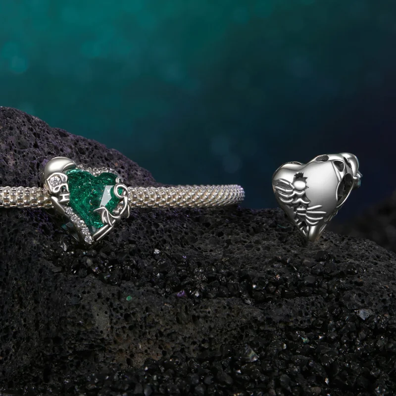 (изображение за) Мъниста с черепни сърца в стил PANDORA - BSC1064 - Преглед 4