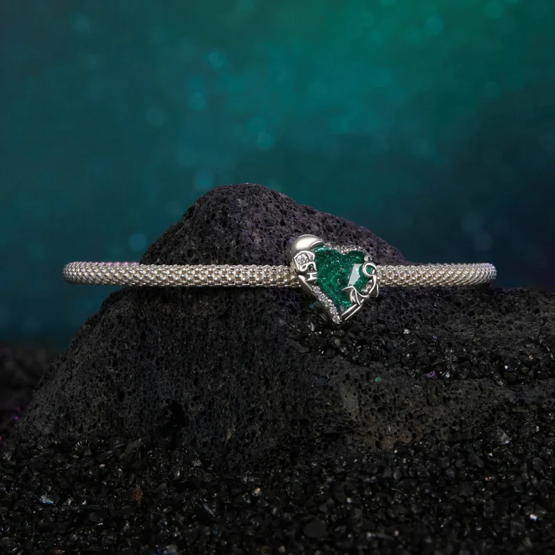 (изображение за) Мъниста с черепни сърца в стил PANDORA - BSC1064 - Преглед 5