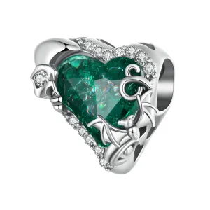 (изображение за) Мъниста с черепни сърца в стил PANDORA - BSC1064