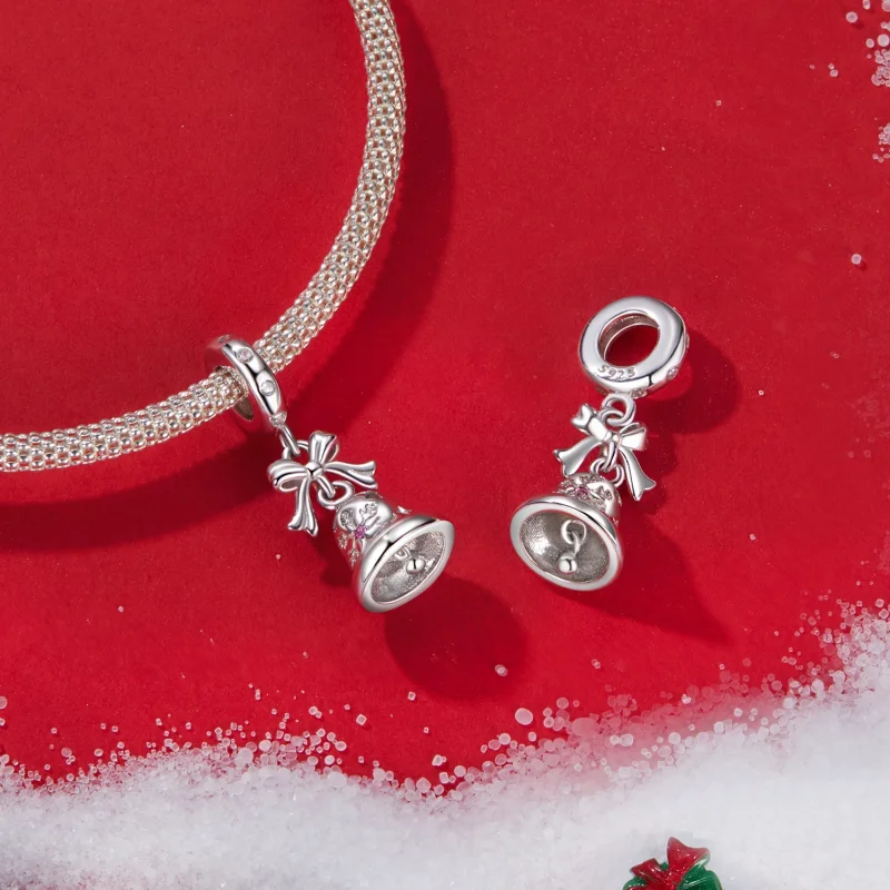 (изображение за) Коледна камбанка в стил PANDORA - BSC1067 - Преглед 4