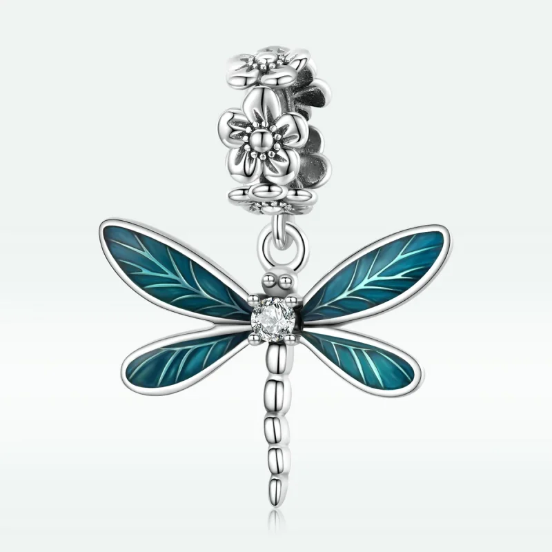 (изображение за) Красива висулка с водно конче в стил PANDORA - BSC521 - Преглед 3