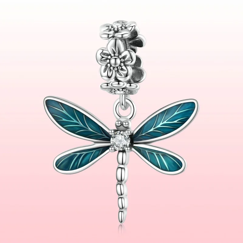(изображение за) Красива висулка с водно конче в стил PANDORA - BSC521 - Преглед 4