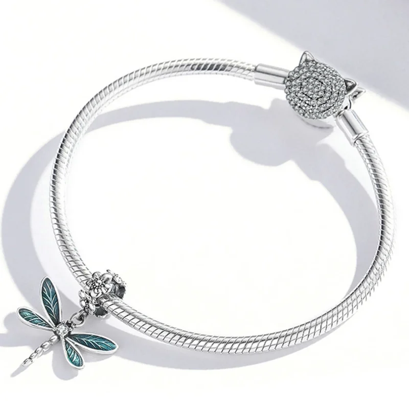 (изображение за) Красива висулка с водно конче в стил PANDORA - BSC521 - Преглед 6