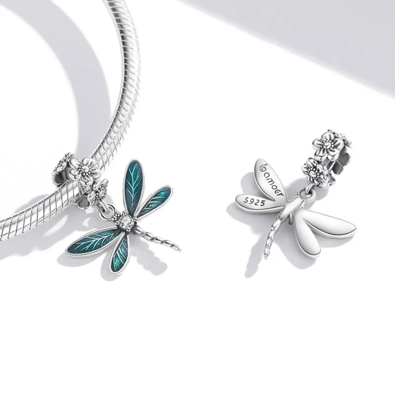 (изображение за) Красива висулка с водно конче в стил PANDORA - BSC521 - Преглед 7