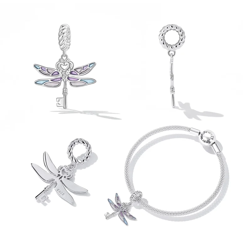 (изображение за) Висулка с ключ с водно конче в стил PANDORA - BSC603 - Преглед 2