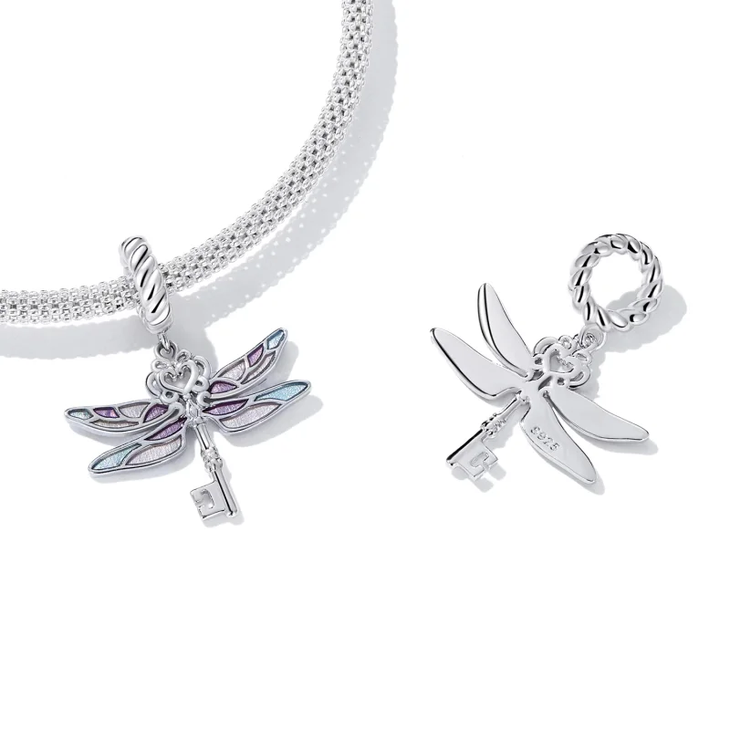 (изображение за) Висулка с ключ с водно конче в стил PANDORA - BSC603 - Преглед 4