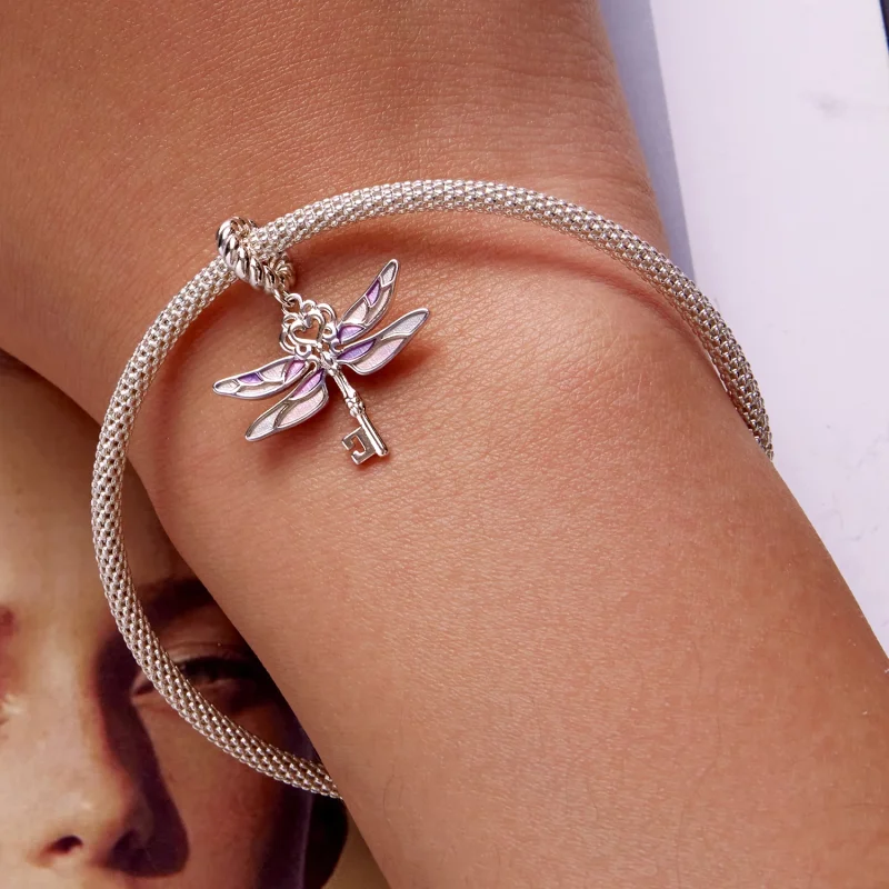 (изображение за) Висулка с ключ с водно конче в стил PANDORA - BSC603 - Преглед 6