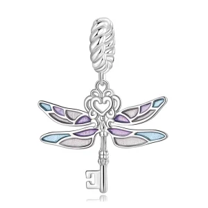 Висулка с ключ с водно конче в стил PANDORA - BSC603 (изображение за) Висулка с ключ с водно конче в стил PANDORA - BSC603