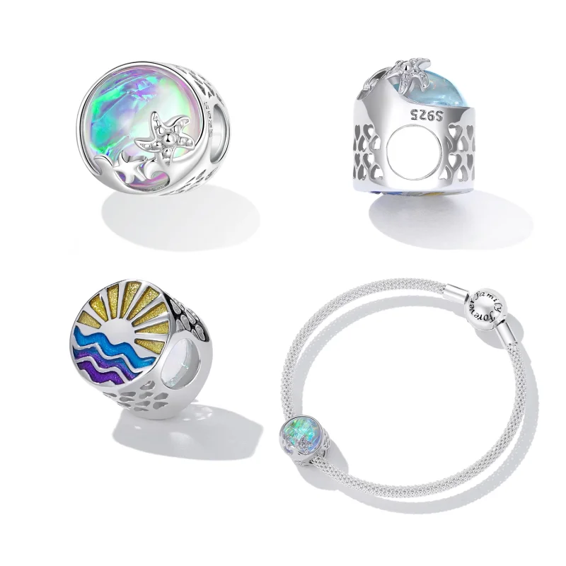 (изображение за) Мъниста с плажни вълни в стил PANDORA - BSC605 - Преглед 2
