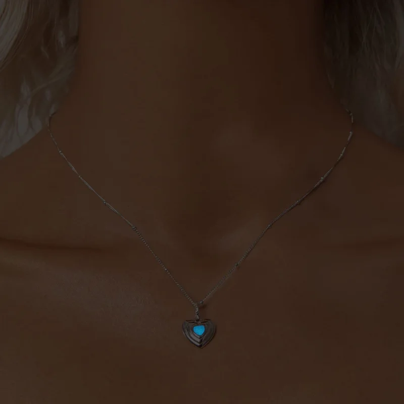 (изображение за) Колие Сърце в стил PANDORA - BSN375 - Преглед 6