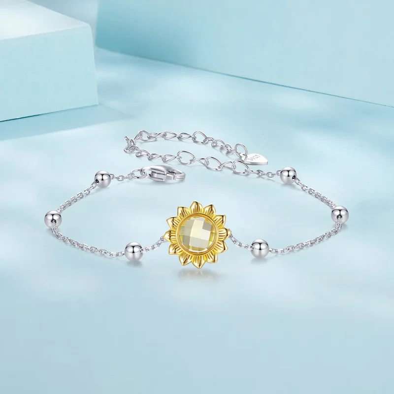 (изображение за) Слънчогледова гривна в стил PANDORA - SCB282 - Преглед 4