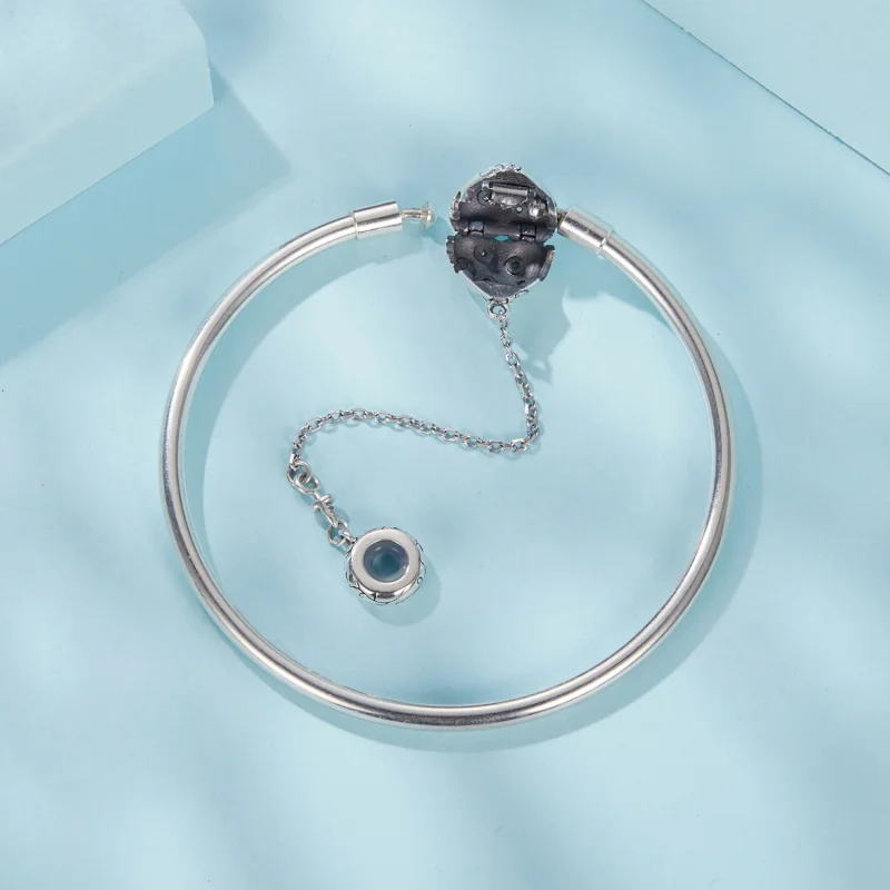 (изображение за) Винтидж гривна със сърце в стил PANDORA - SCB287 - Преглед 4