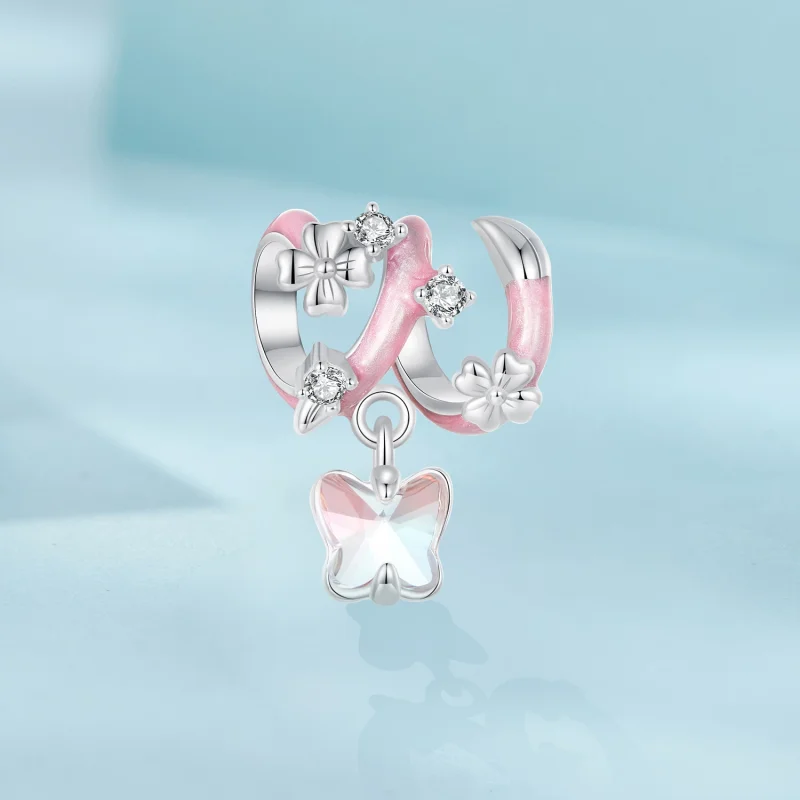 (изображение за) Мъниста с любовни цветя в стил PANDORA - SCC2828 - Преглед 2
