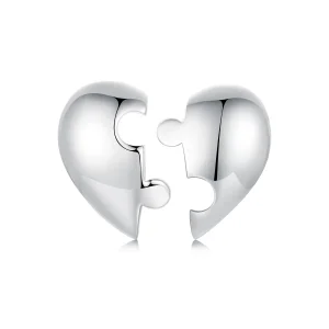 (изображение за) Обеци пъзел сърце в стил PANDORA - SCE1770