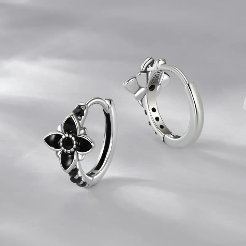(изображение за) Нощни обеци с цветя в стил PANDORA - SCE1801 - Преглед 3