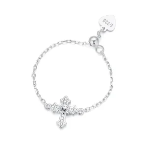 (изображение за) Пръстен с кръстосана верига в стил PANDORA - SCR1053-E