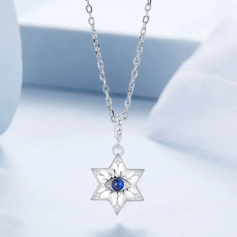 (изображение за) Колие с демонско око в стил PANDORA Starburst - BSN397 - Преглед 3