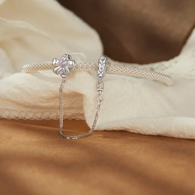 (изображение за) Силиконова предпазна верига PANDORA Style Bow - BSC1053 - Преглед 3