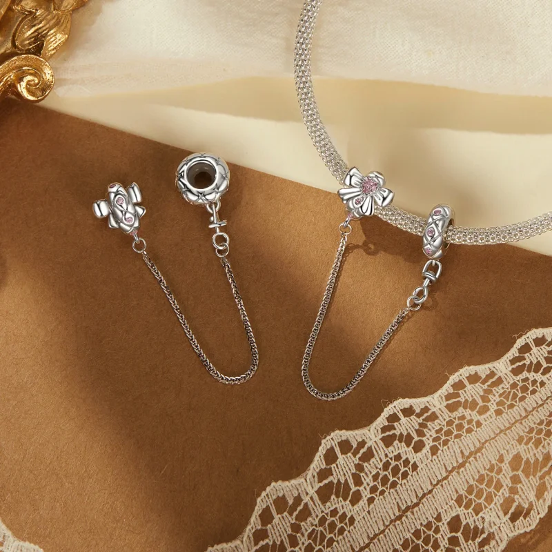 (изображение за) Силиконова предпазна верига PANDORA Style Bow - BSC1053 - Преглед 4