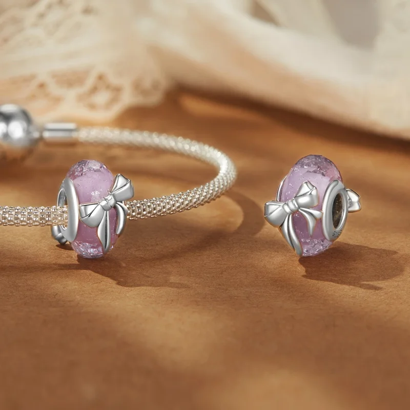 (изображение за) Стъклени мъниста PANDORA Style Bowknot - BSC1057 - Преглед 4