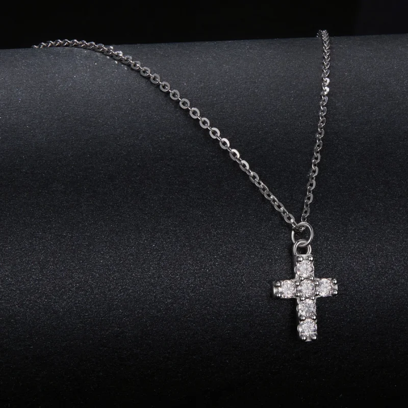 (изображение за) Колие PANDORA Style Cross (с един сертификат) - MSN039 - Преглед 2