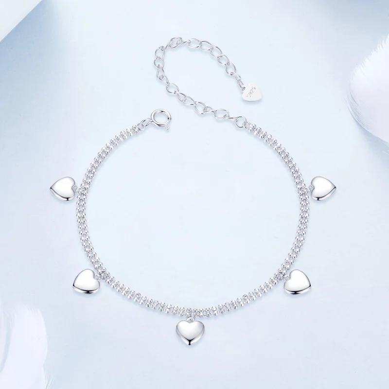 (изображение за) Двуслойна гривна от мъниста PANDORA Style Love - BSB190 - Преглед 4