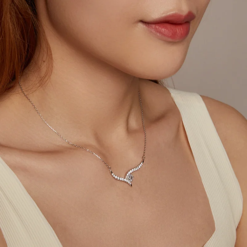 (изображение за) Колие PANDORA Style Simple Line - BSN400 - Преглед 8