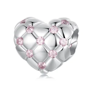 PANDORA Style Розови диамантени сърца - BSC1054 (изображение за) PANDORA Style Розови диамантени сърца - BSC1054