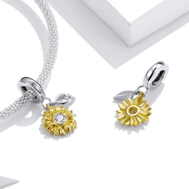 (изображение за) PANDORA Style Блестящ слънчоглед - BSC462 - Преглед 4