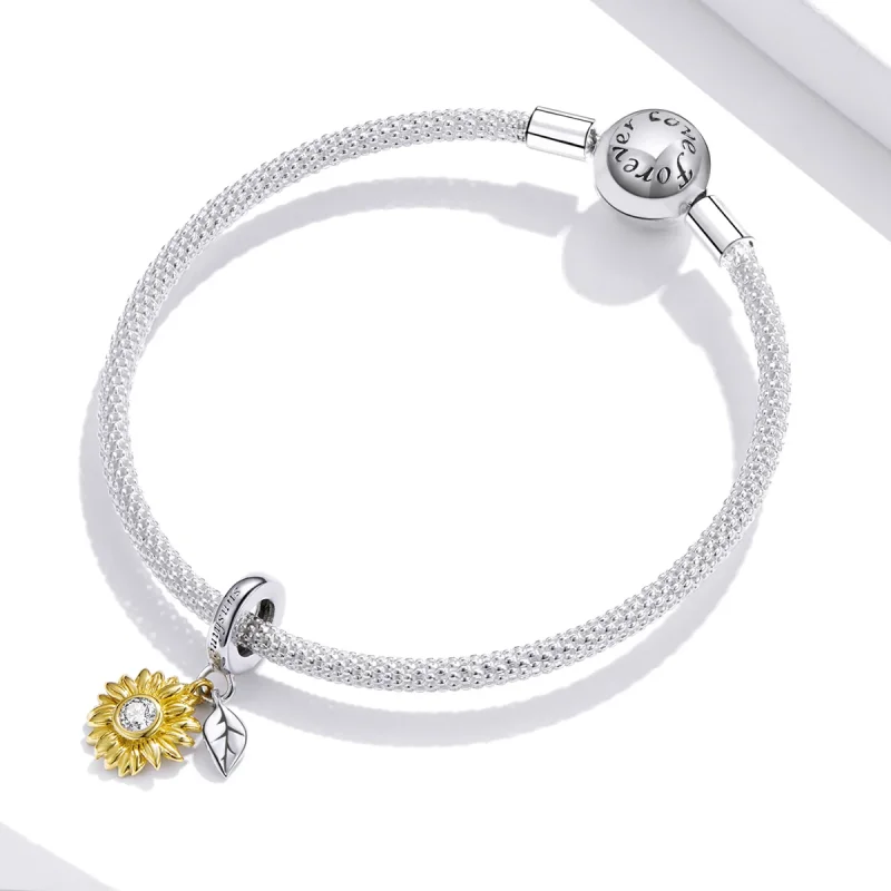 (изображение за) PANDORA Style Блестящ слънчоглед - BSC462 - Преглед 5