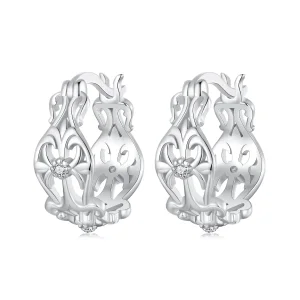 PANDORA Style Винтидж обеци с дворцов модел - BSE1055 (изображение за) PANDORA Style Винтидж обеци с дворцов модел - BSE1055