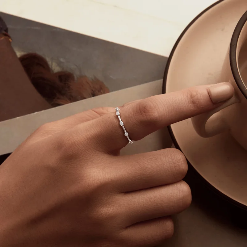 (изображение за) PANDORA Style Изискан малък единичен пръстен - BSR576 - Преглед 5