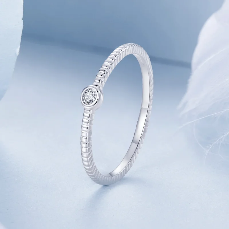 (изображение за) PANDORA Style Изискан малък единичен пръстен - BSR577 - Преглед 2