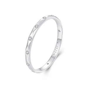 (изображение за) PANDORA Style Блестящ диамант малък единичен пръстен - BSR578