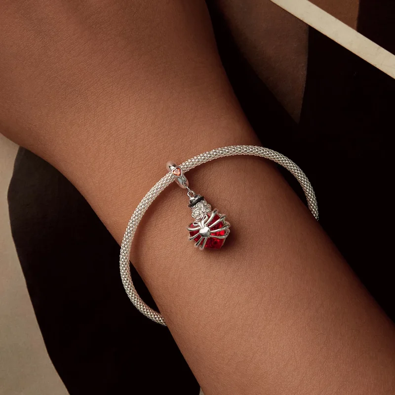 (изображение за) PANDORA Style Memorial Rose Heart Red - BSC1058-RD - Преглед 5