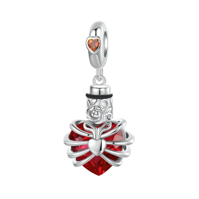 (изображение за) PANDORA Style Memorial Rose Heart Red - BSC1058-RD - Преглед 9