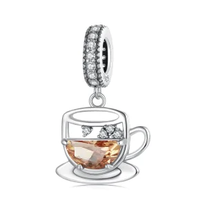 PANDORA Style Интересна висулка кафе - SCC2842 (изображение за) PANDORA Style Интересна висулка кафе - SCC2842