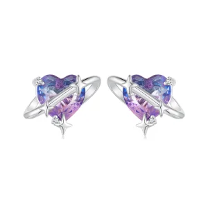 PANDORA Style Градиентни обеци звездно небе - SCE1768 (изображение за) PANDORA Style Градиентни обеци звездно небе - SCE1768