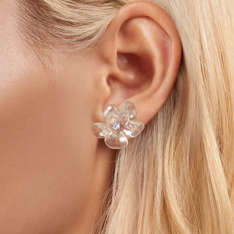(изображение за) PANDORA Style Обеци със свежи цветя - SCE1804 - Преглед 5