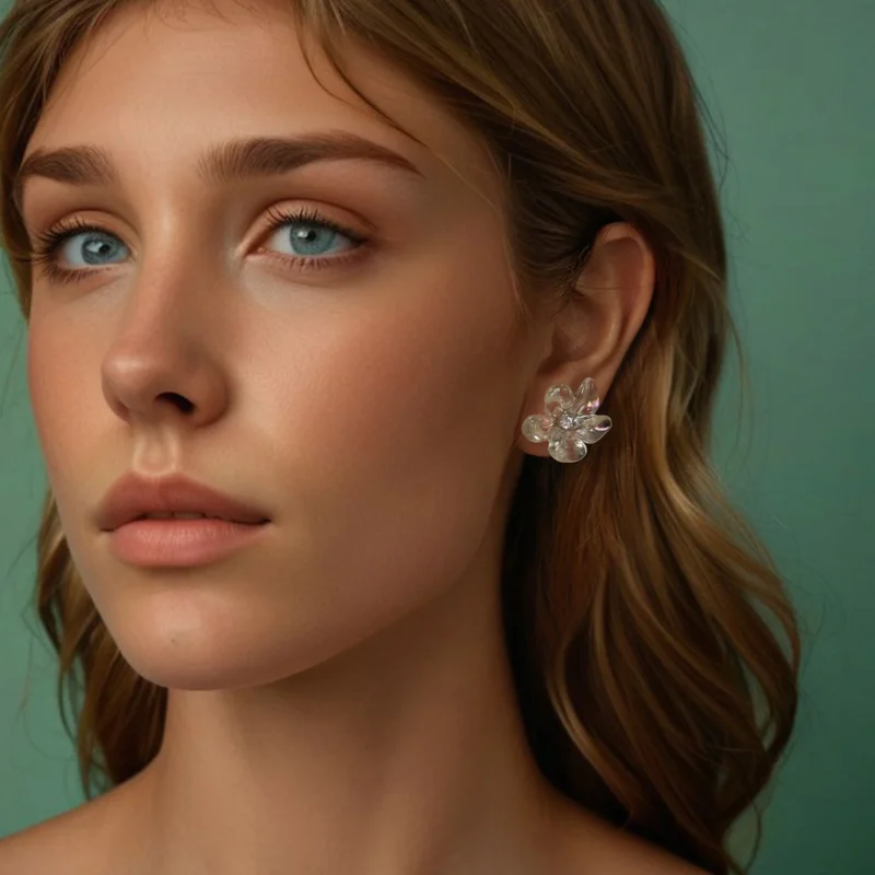 (изображение за) PANDORA Style Обеци със свежи цветя - SCE1804 - Преглед 7
