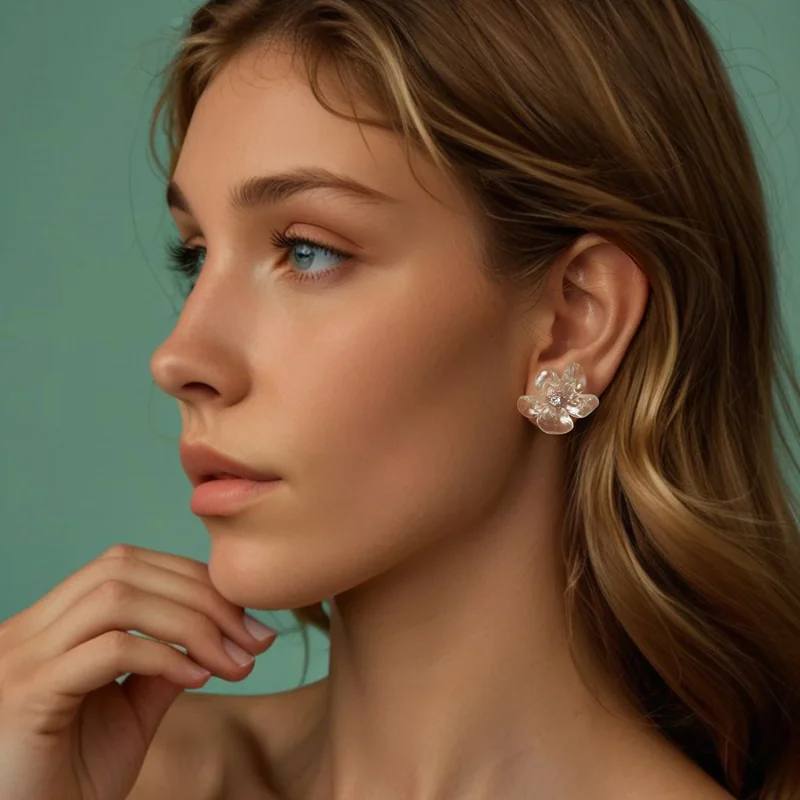 (изображение за) PANDORA Style Обеци със свежи цветя - SCE1804 - Преглед 8