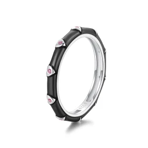 (изображение за) PANDORA Style Малък любовен единичен пръстен - SCR1056-BK