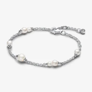 (изображение за) Гривна с верига от сладководни култивирани перли Pandora - 593172C01