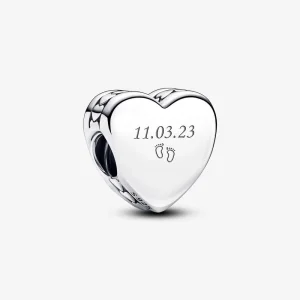 (изображение за) Талисман сърце с гравиране Pandora - 792015