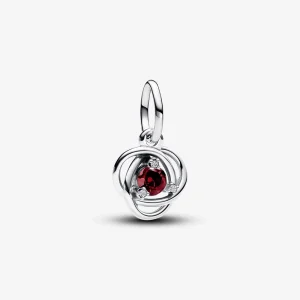 Висящ талисман Pandora януари Червена вечност с кръг - 793125C01 (изображение за) Висящ талисман Pandora януари Червена вечност с кръг - 793125C01