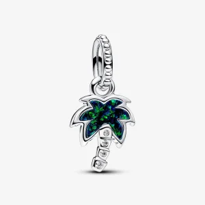 Висящ талисман с опалесцентно зелено палмово дърво Pandora - 793352C01 (изображение за) Висящ талисман с опалесцентно зелено палмово дърво Pandora - 793352C01