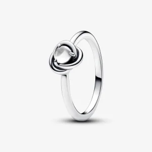 (изображение за) Пръстен Pandora April Clear Eternity Circle - 192993C04