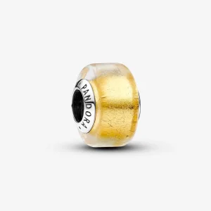 (изображение за) Талисман Pandora Golden Mini Murano Glass - 793353C00
