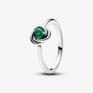 (изображение за) Пръстен Pandora May Royal Green Eternity Circle - 192993C05