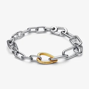 (изображение за) Гривна Pandora ME в два цвята сърце с отваряща се верига - 562527C00